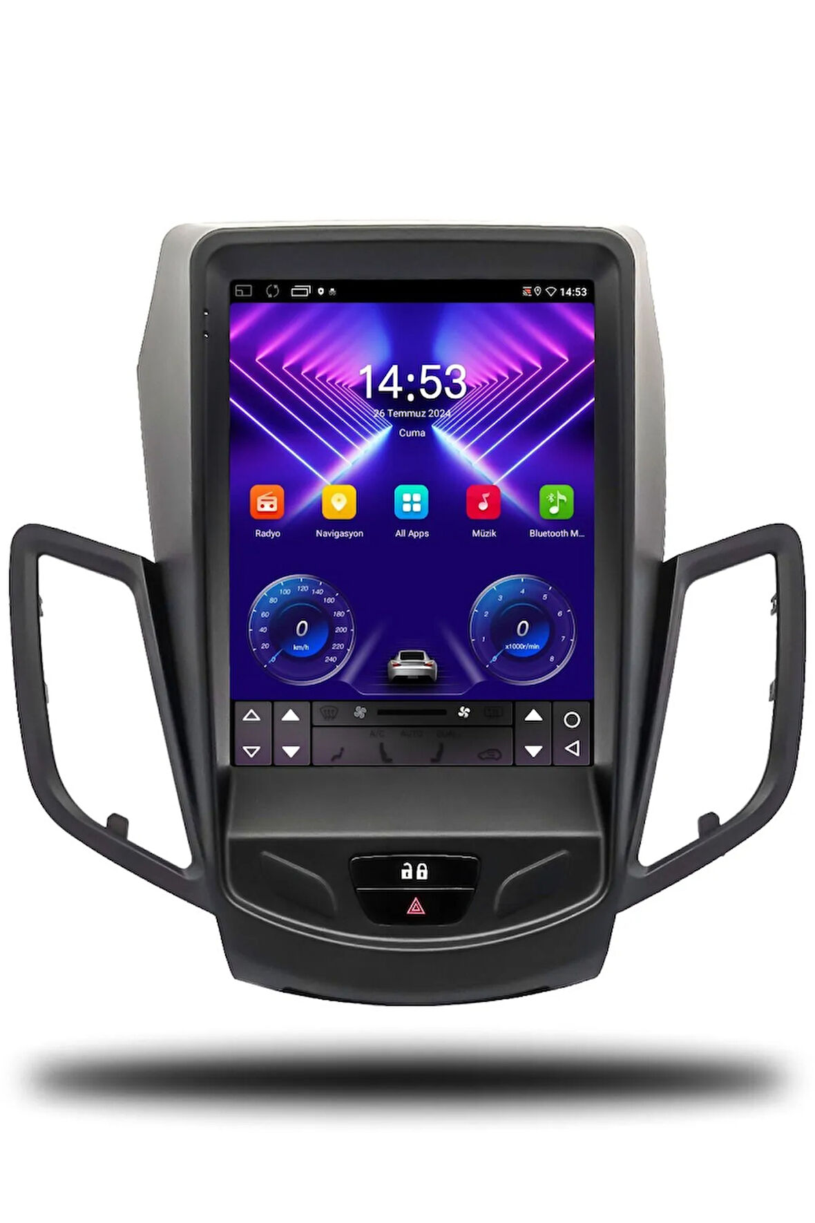 Ford Fiesta Tesla 2009-2012 Uyumlu Android Multimedya + CarPlay + 6gb ram + 128gb Hafıza