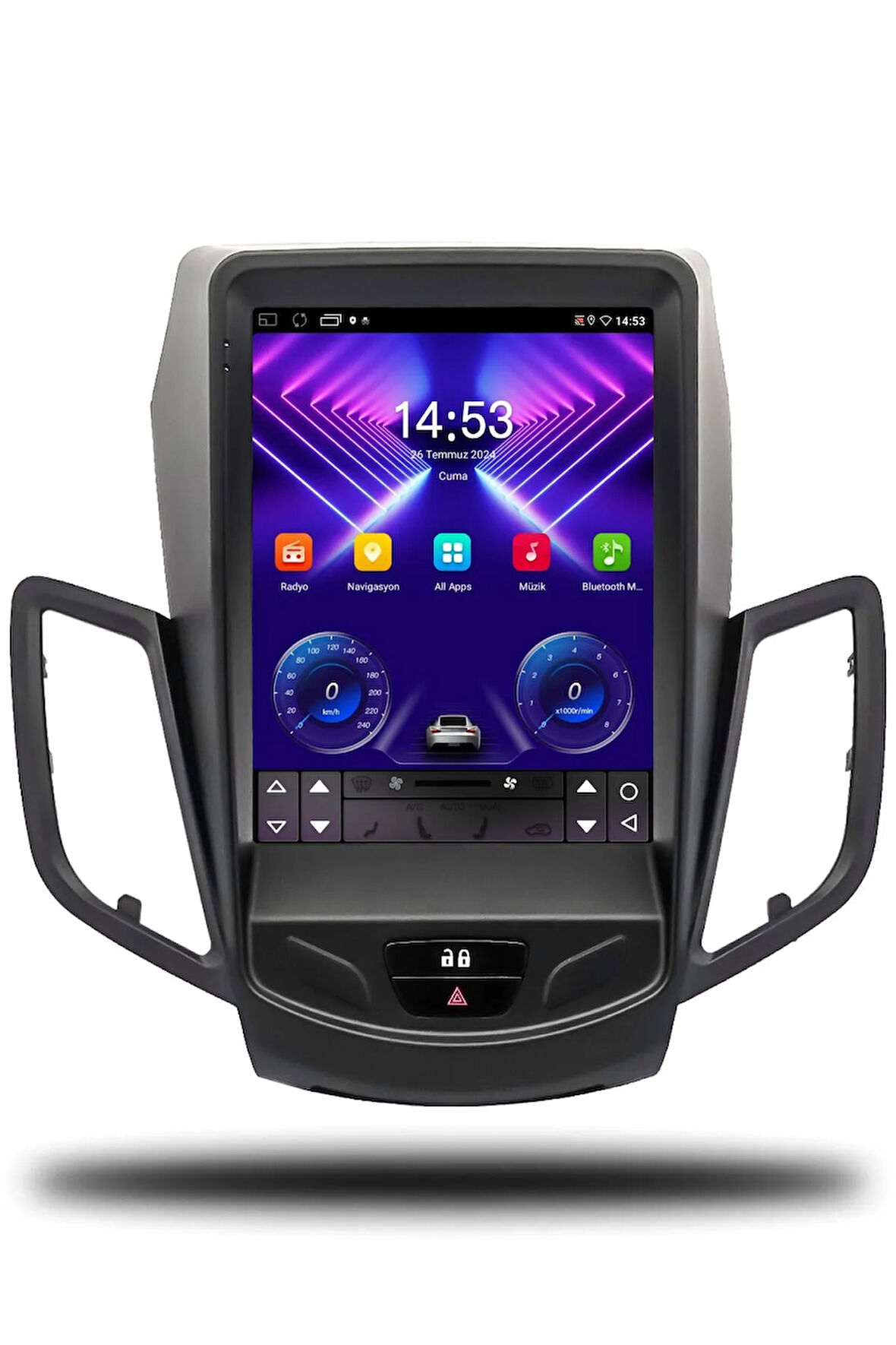 Ford Fiesta Tesla 2013-2014 Uyumlu Android Multimedya + CarPlay + 6gb ram + 128gb Hafıza