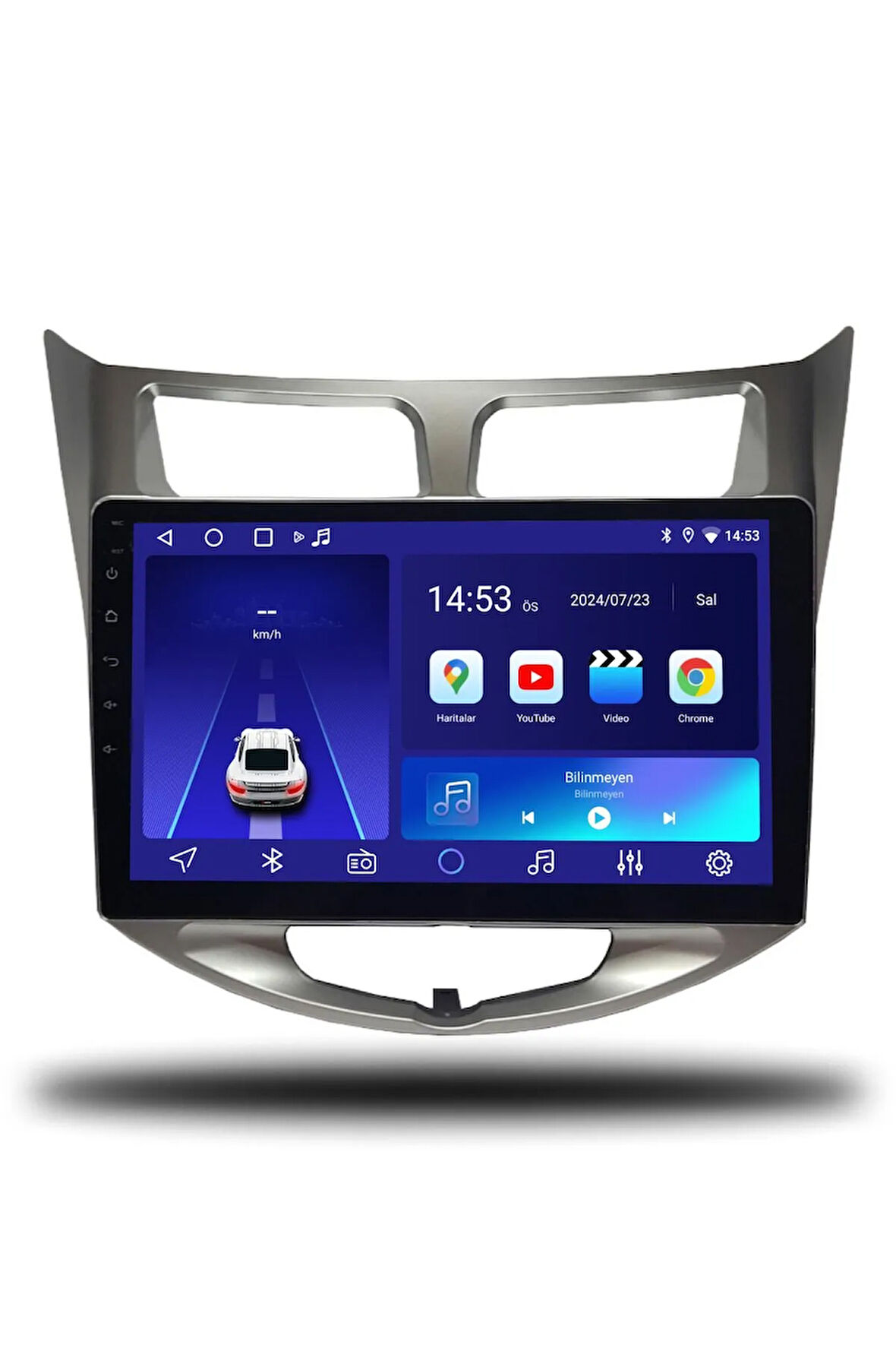 Hyundai Accent Blue 2011-2019 Uyumlu Android Multimedya + CarPlay + 4GB RAM + 64GB Hafıza