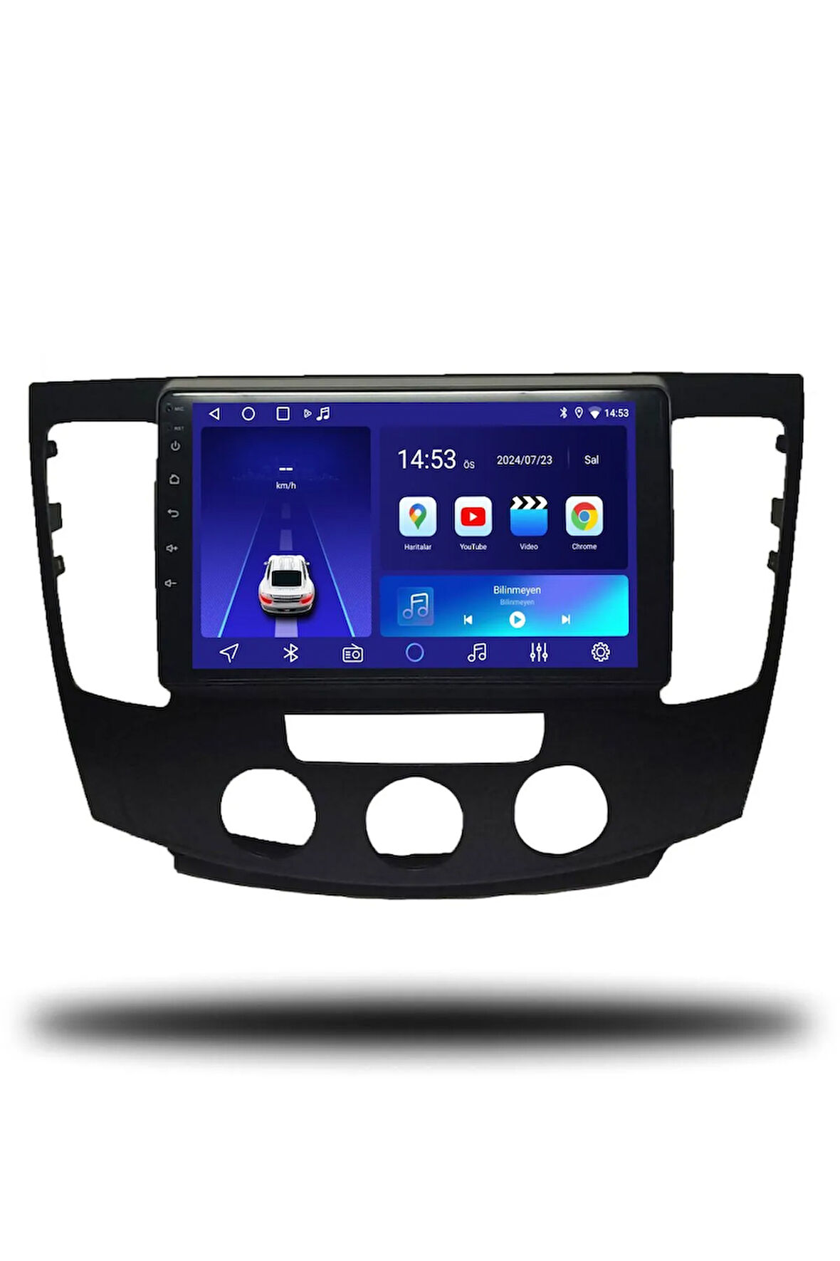 Hyundai Sonata 2009-2012 Uyumlu Android Multimedya Manuel Klima + CarPlay + 4GB RAM + 64GB Hafıza