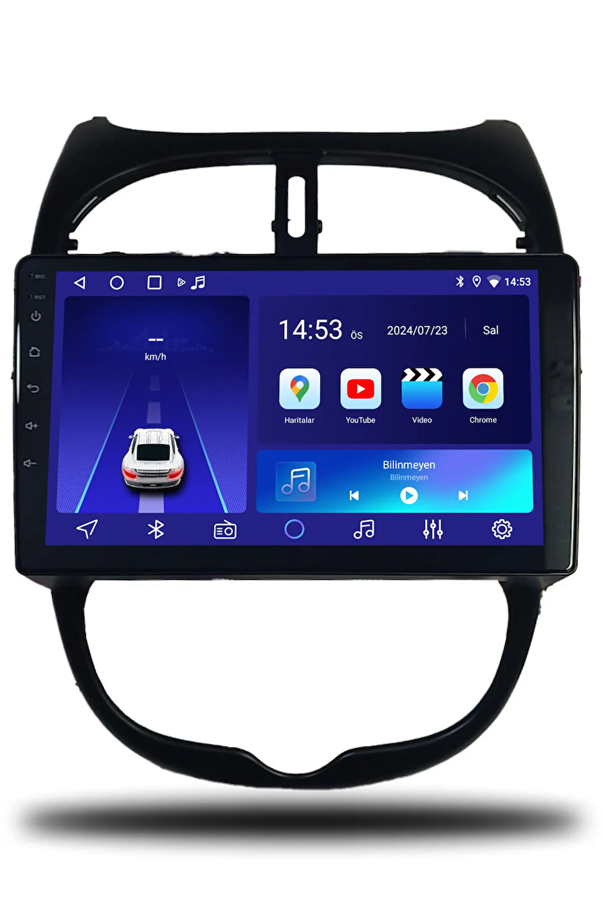 Peugeot 206 1999-2011 Uyumlu Android Multimedya + CarPlay + 6gb ram + 128gb Hafıza