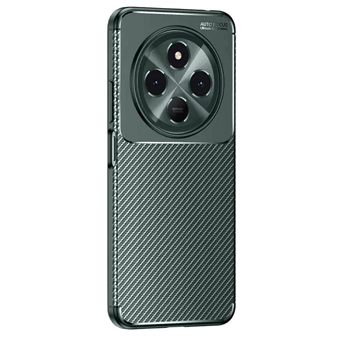 Gpack Tecno Spark 30C uyumlu Kılıf Negro Karbon Görünümlü Silikon