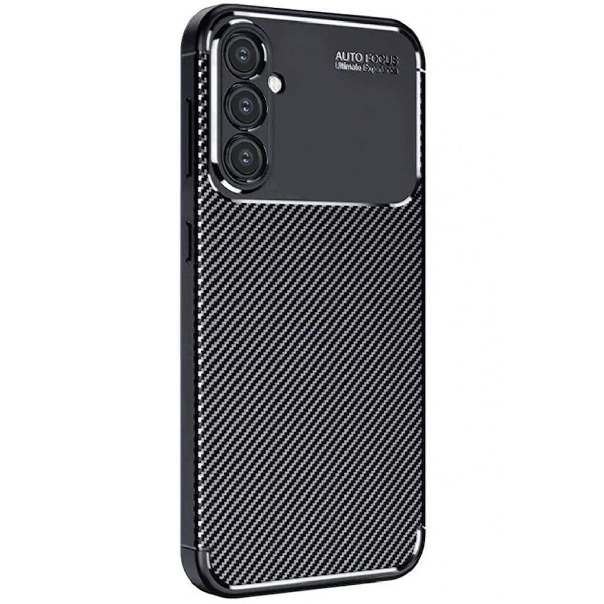 Gpack Samsung Galaxy A16 uyumlu Kılıf Negro Karbon Görünümlü Silikon