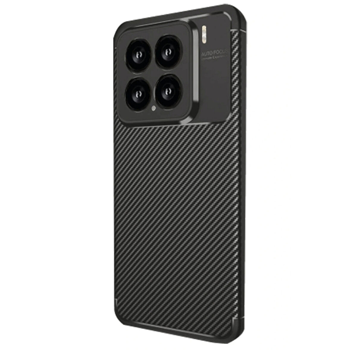 Gpack Xiaomi 15 uyumlu Kılıf Negro Karbon Görünümlü Silikon