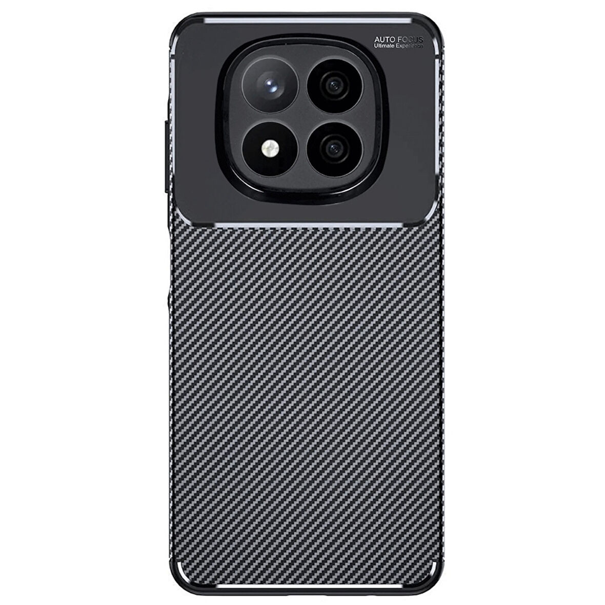 Gpack Xiaomi Redmi Note 14 Pro 5G uyumlu Kılıf Negro Karbon Görünümlü Silikon