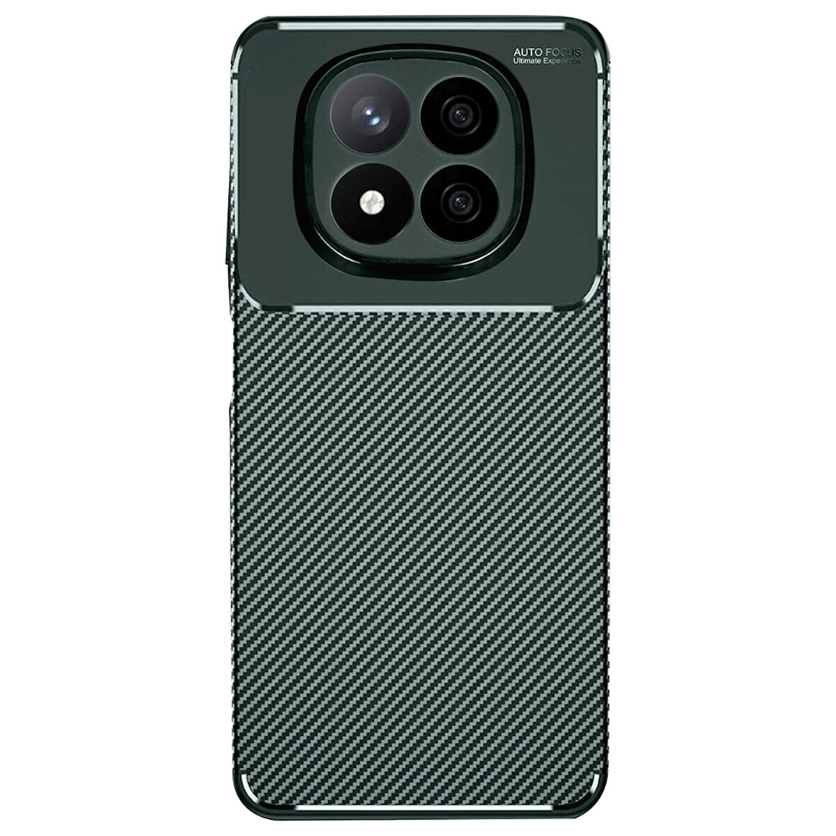 Gpack Xiaomi Redmi Note 14 Pro Plus uyumlu Kılıf Negro Karbon Görünümlü Silikon