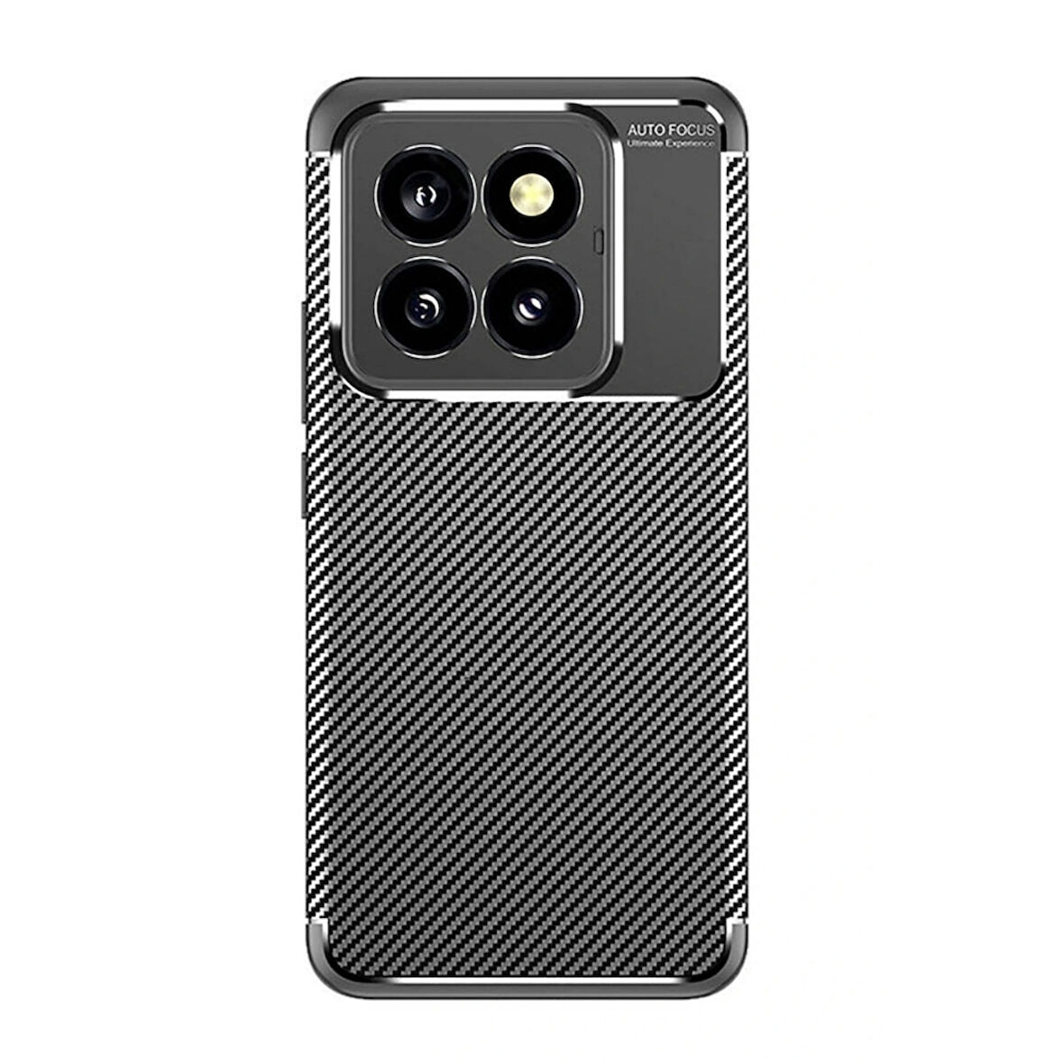 Gpack Xiaomi 14T Pro uyumlu Kılıf Negro Karbon Görünümlü Silikon