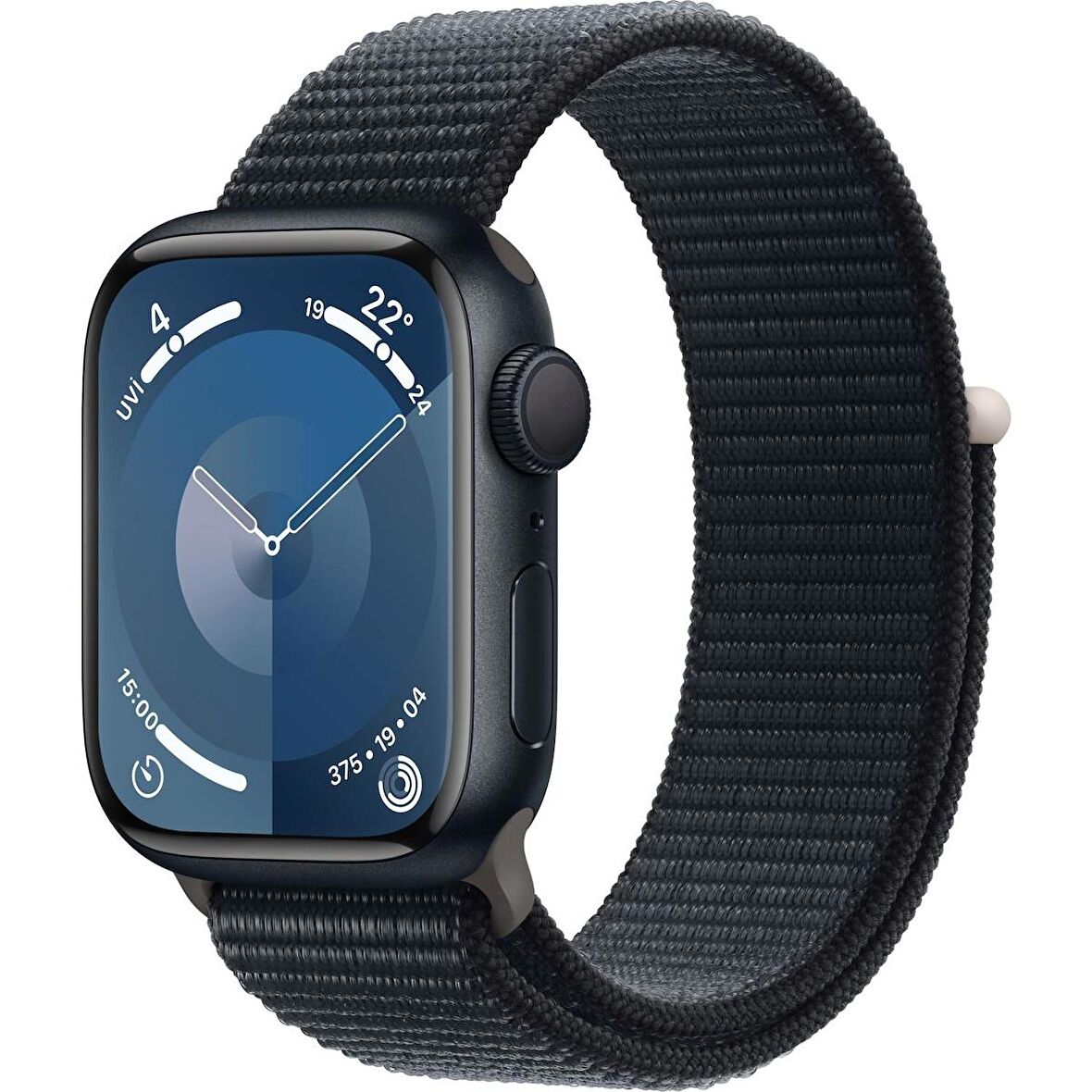 Apple Watch Series 9 GPS 41mm Gece Yarısı Alüminyum Kasa ve Gece Yarısı Spor Loop – MR8Y3TU/A