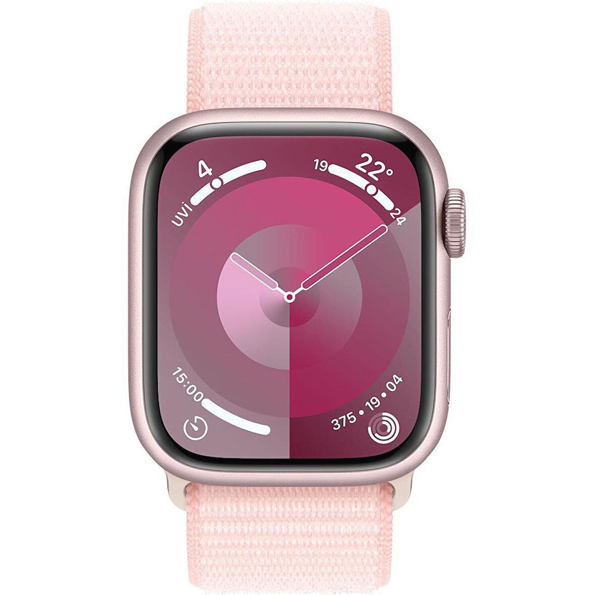 Apple Watch Series 9 GPS + Cellular 41mm Pembe Alüminyum Kasa ve Uçuk Pembe Spor Loop Kordon Akıllı Saat (Apple Türkiye Garantili)
