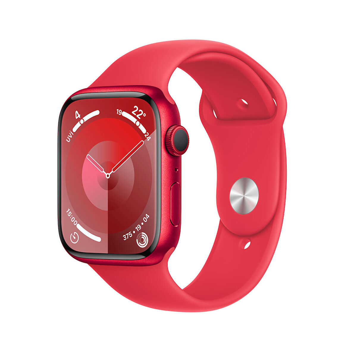 Apple Watch Series 9 GPS 45 mm PRODUCT(RED) Alüminyum Kasa ve (PRODUCT)RED Spor Kordon - S/M - MRXJ3TU/A