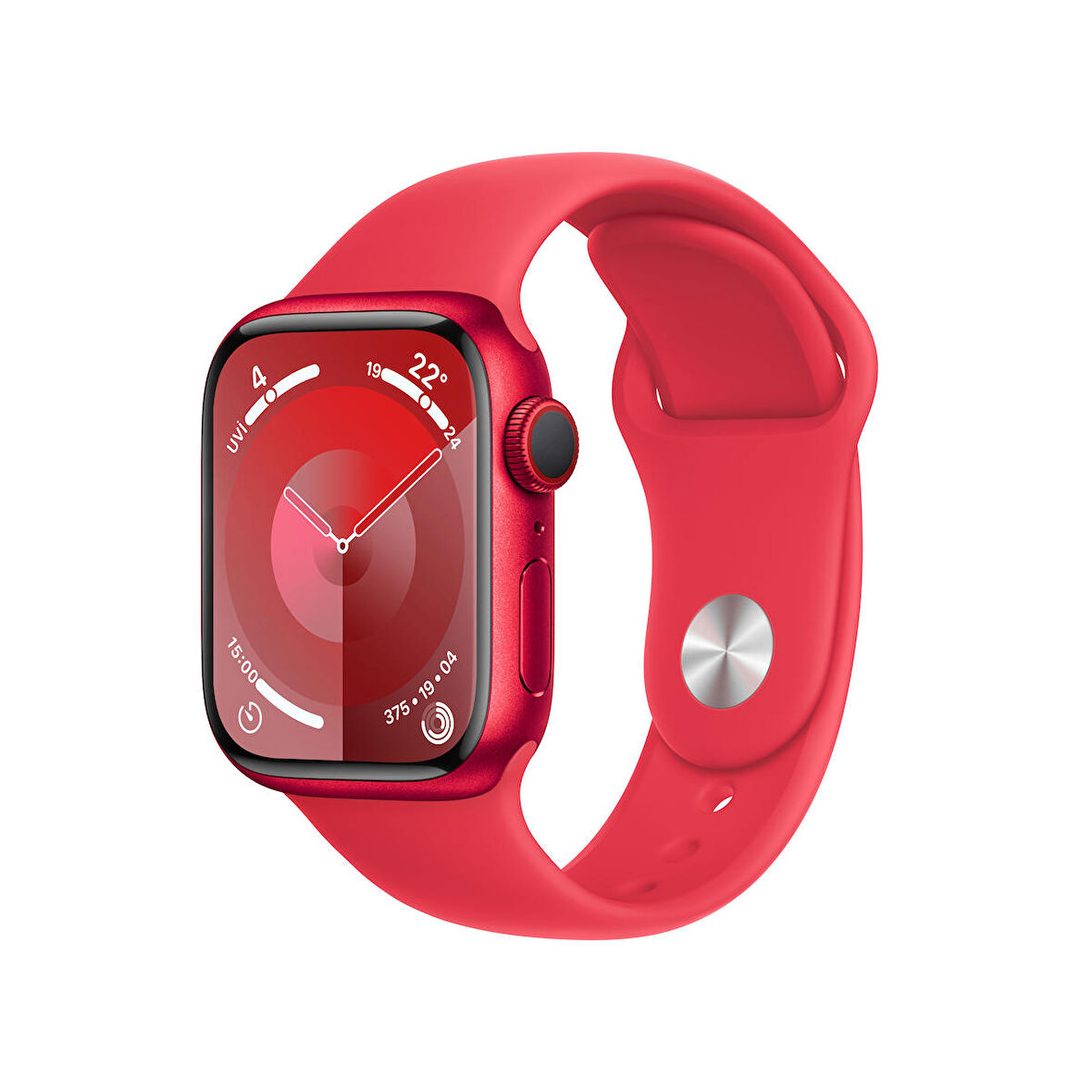 Apple Watch Series 9 GPS + Cellular 41 mm PRODUCT(RED) Alüminyum Kasa ve (PRODUCT)RED Spor Kordon - S/M - MRY63TU/A