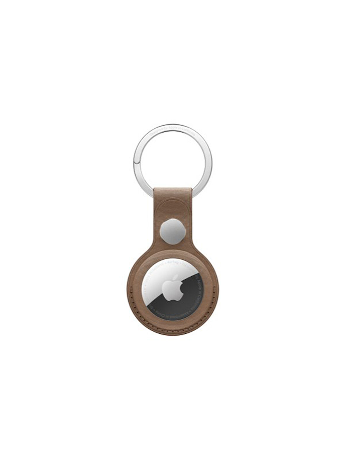 Apple Airtag Mikro Dokuma Anahtarlık - Vizon Grisi OUTLET