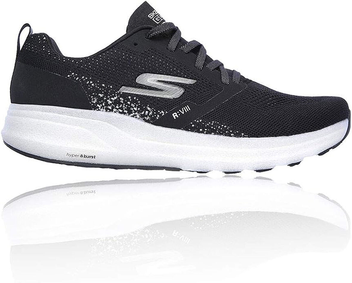 Skechers 55224EWW-BKW Go Run Ride 8 Erkek Koşu Yürüyüş Antrenman Siyah Spor Ayakkabı