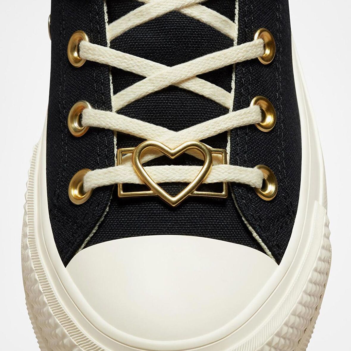 Converse Chuck Taylor All Star Lift Hearts Kadın Siyah Sneaker