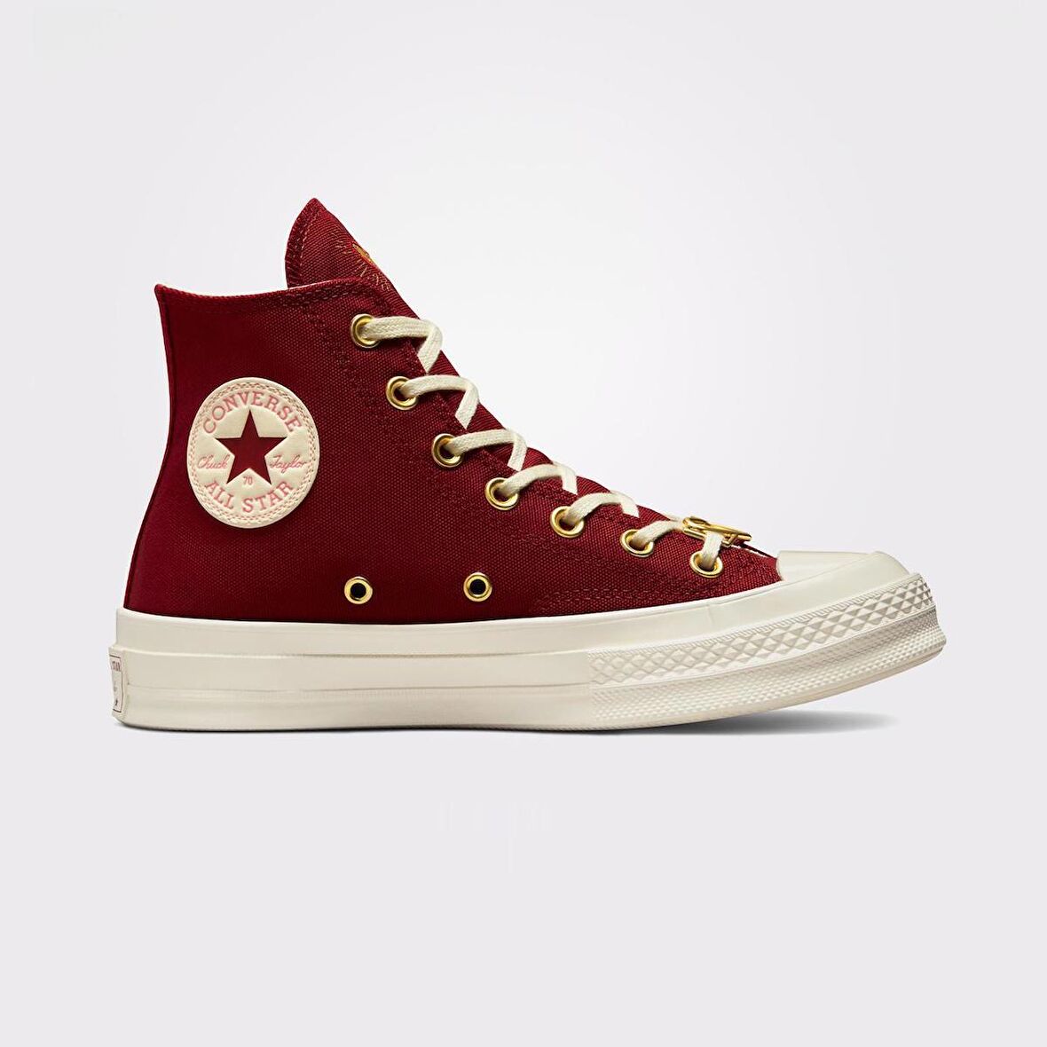 Converse Chuck 70 Hearts Kadın Bordo Sneaker