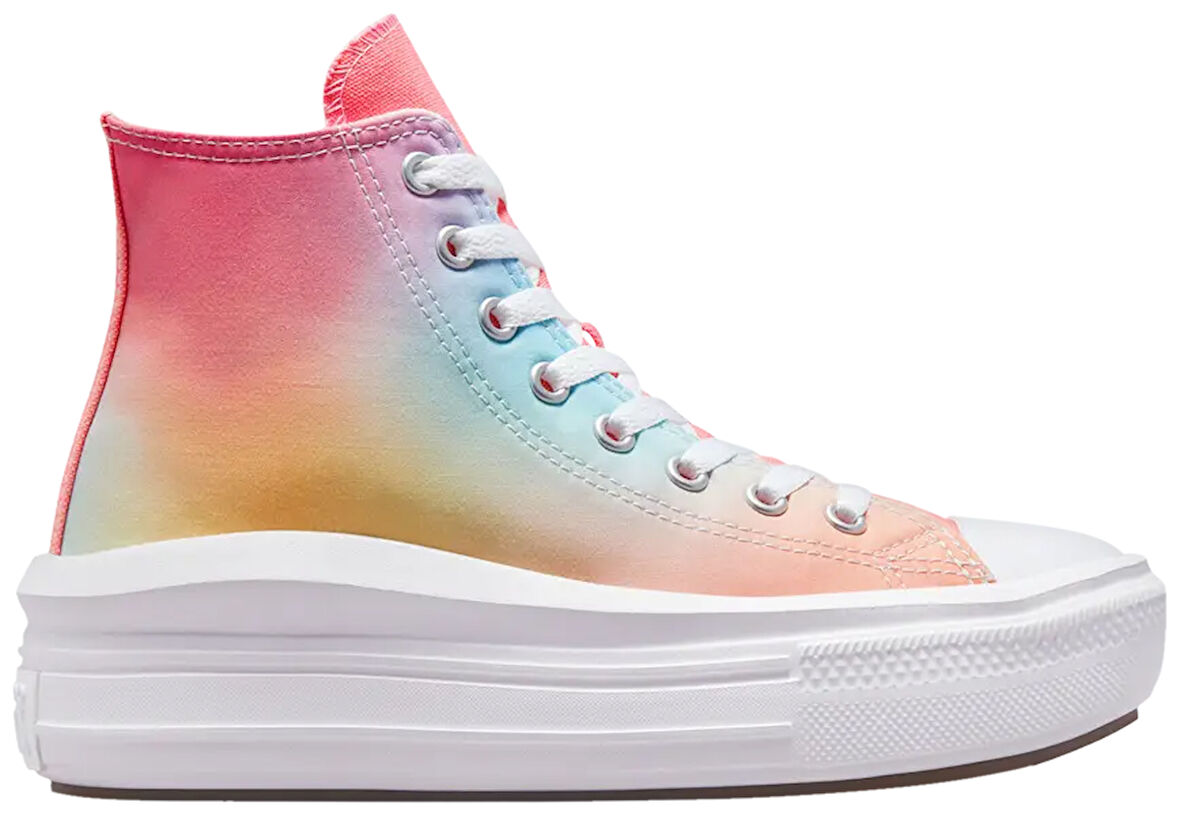 Converse A03626C Chuck Taylor All Star Move Platform High Rainbow Kadın Sneaker Günlük Spor Ayakkabı