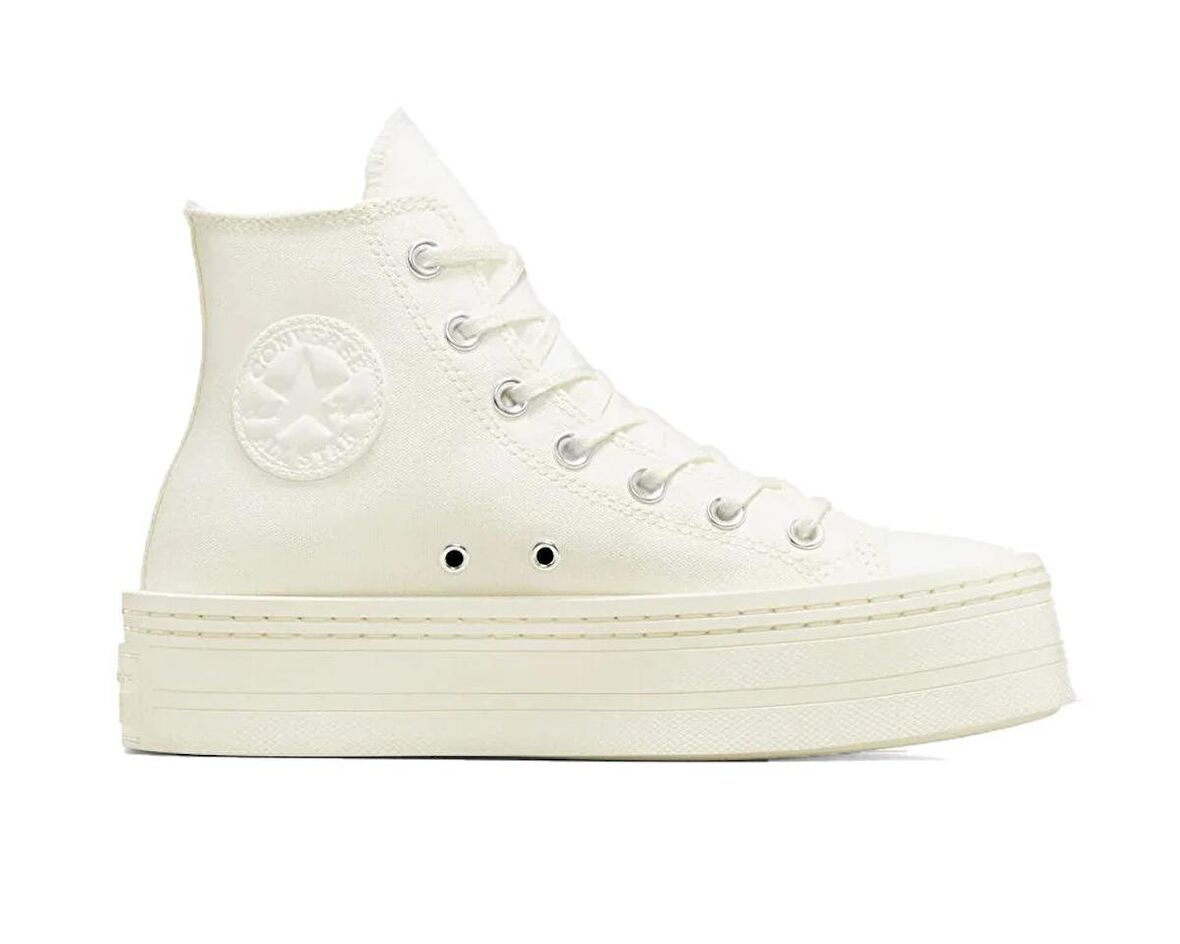 Converse Chuck Taylor All Star Modern Lift Platform Canvas Kadın Günlük Ayakkabı A06140C Krem