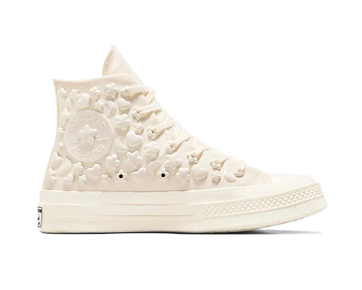 Converse Chuck 70 Stars Kadın Günlük Ayakkabı A06434C Krem