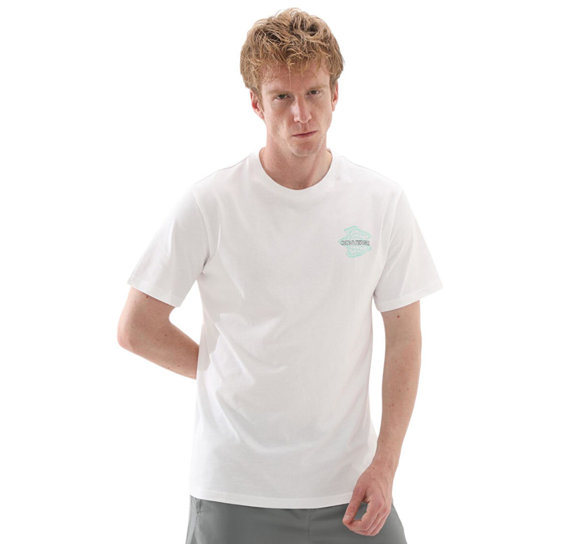 10027366-102 Converse Waves Loose-Fıt T-Shırt T-Shirt Beyaz