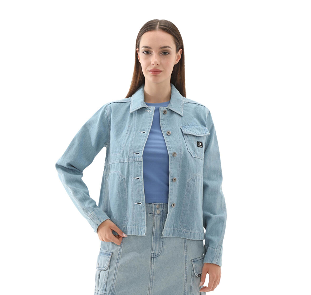 10027976-444 Converse Denım Work Coat Ceket İndigo