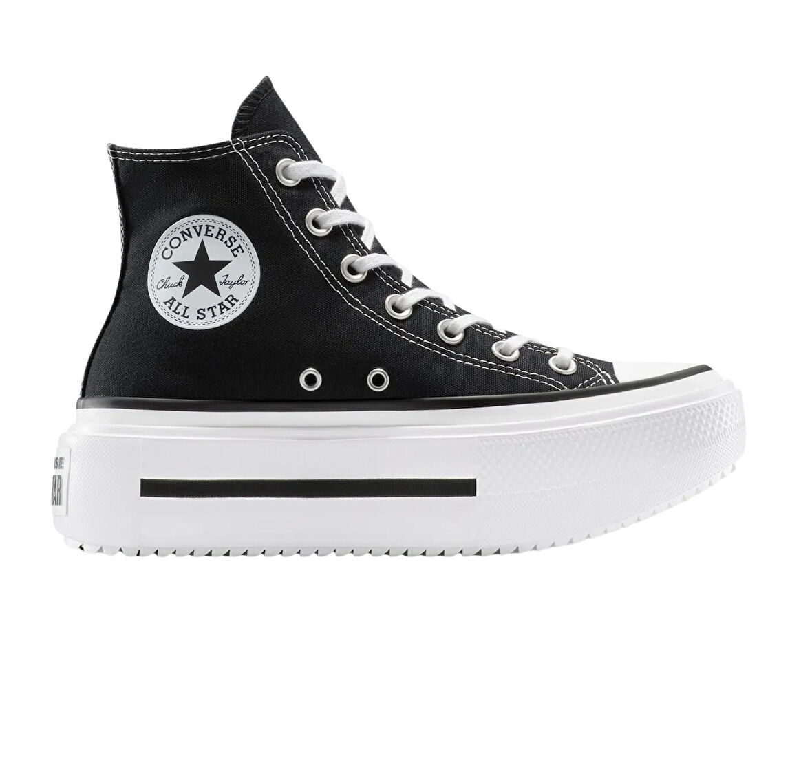 A12975C-K Converse Chuck Taylor All Star Lıft Double Stack Kadın Spor Ayakkabı Siyah