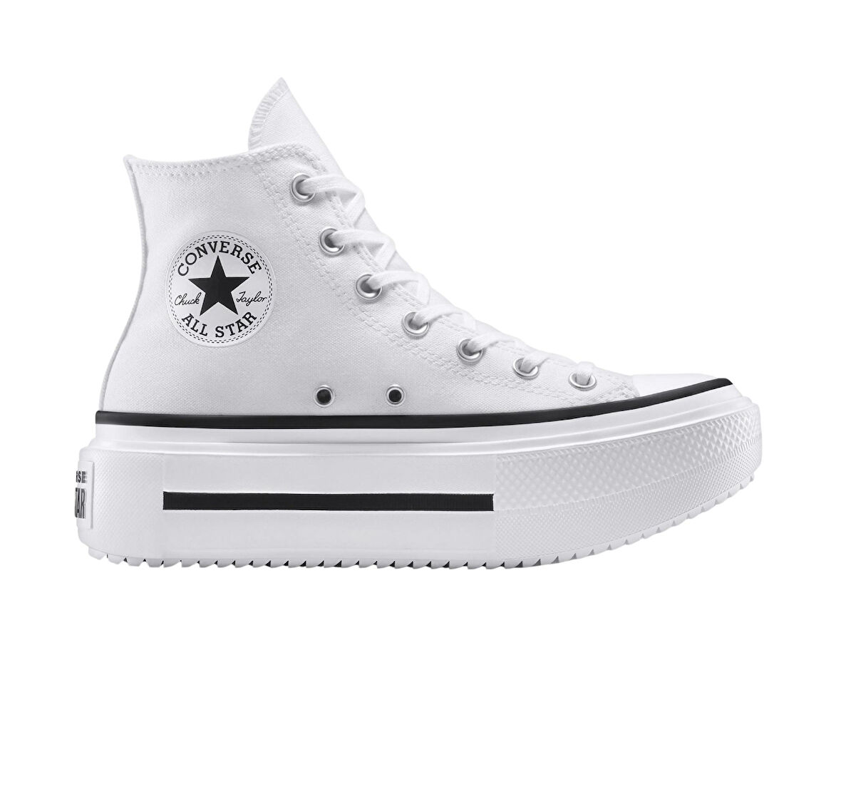 A12976C-K Converse Chuck Taylor All Star Lıft Double Stack Kadın Spor Ayakkabı Beyaz