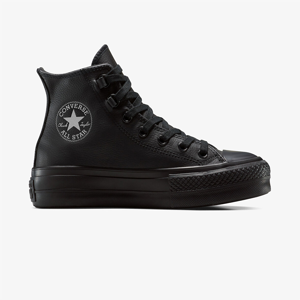 Converse Chuck Taylor All Star Lift Platform Deri Unisex Siyah Sneaker