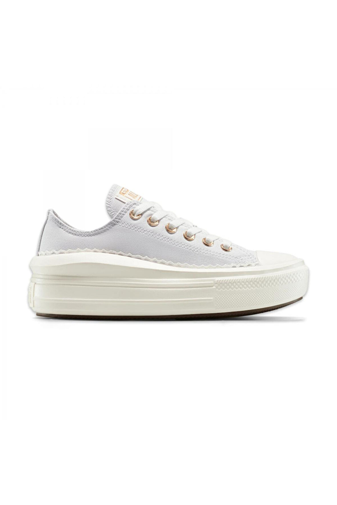 Converse A15494C Chuck Taylor All Star Move Platform Frills Sneakers Açık Gri Kadın Spor A