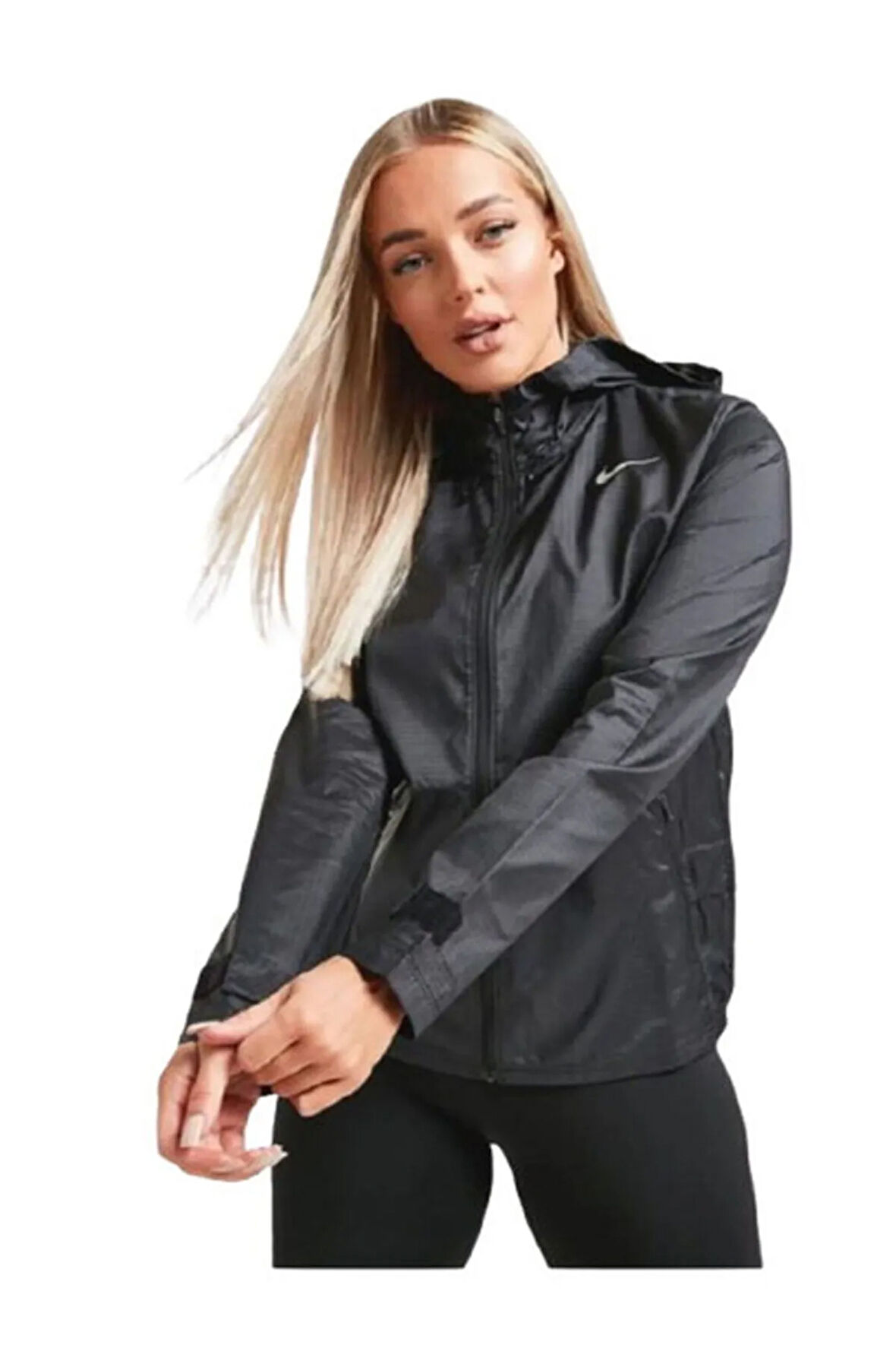 Running Essential Jacket In Black Kadın Spor Ceket-yağmurluk Cu3217-010