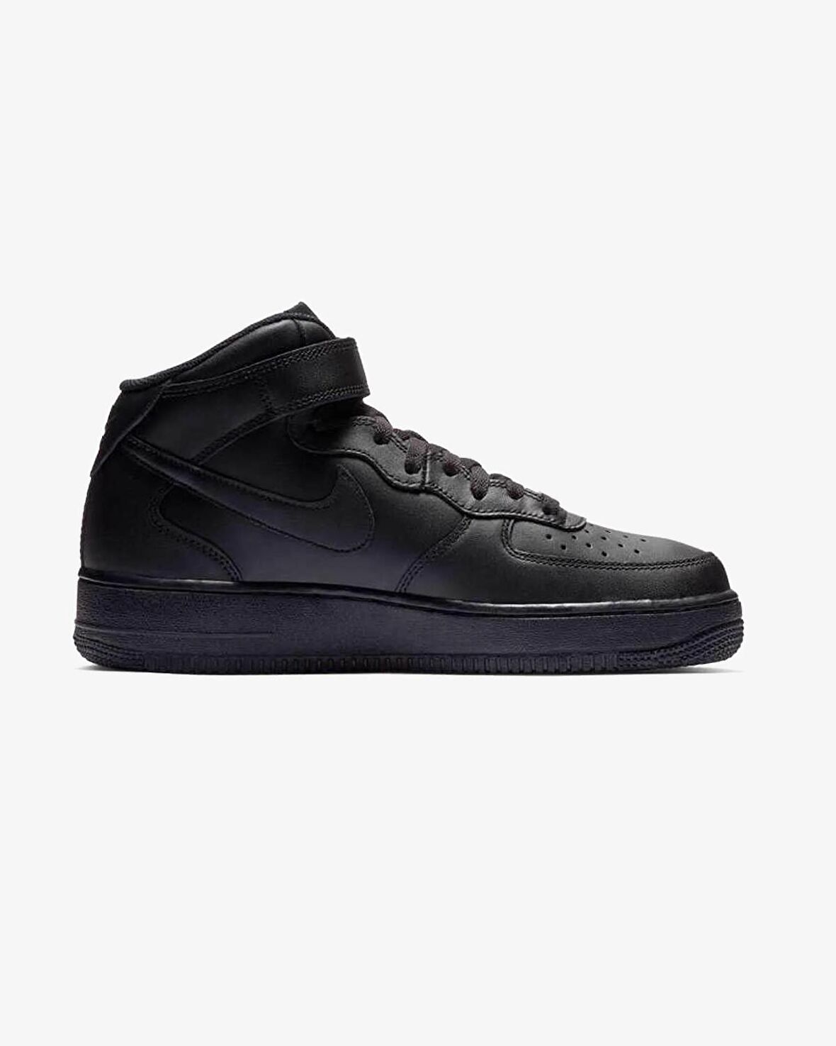 Nike Air Force 1 Mid Erkek Siyah Günlük Ayakkabı