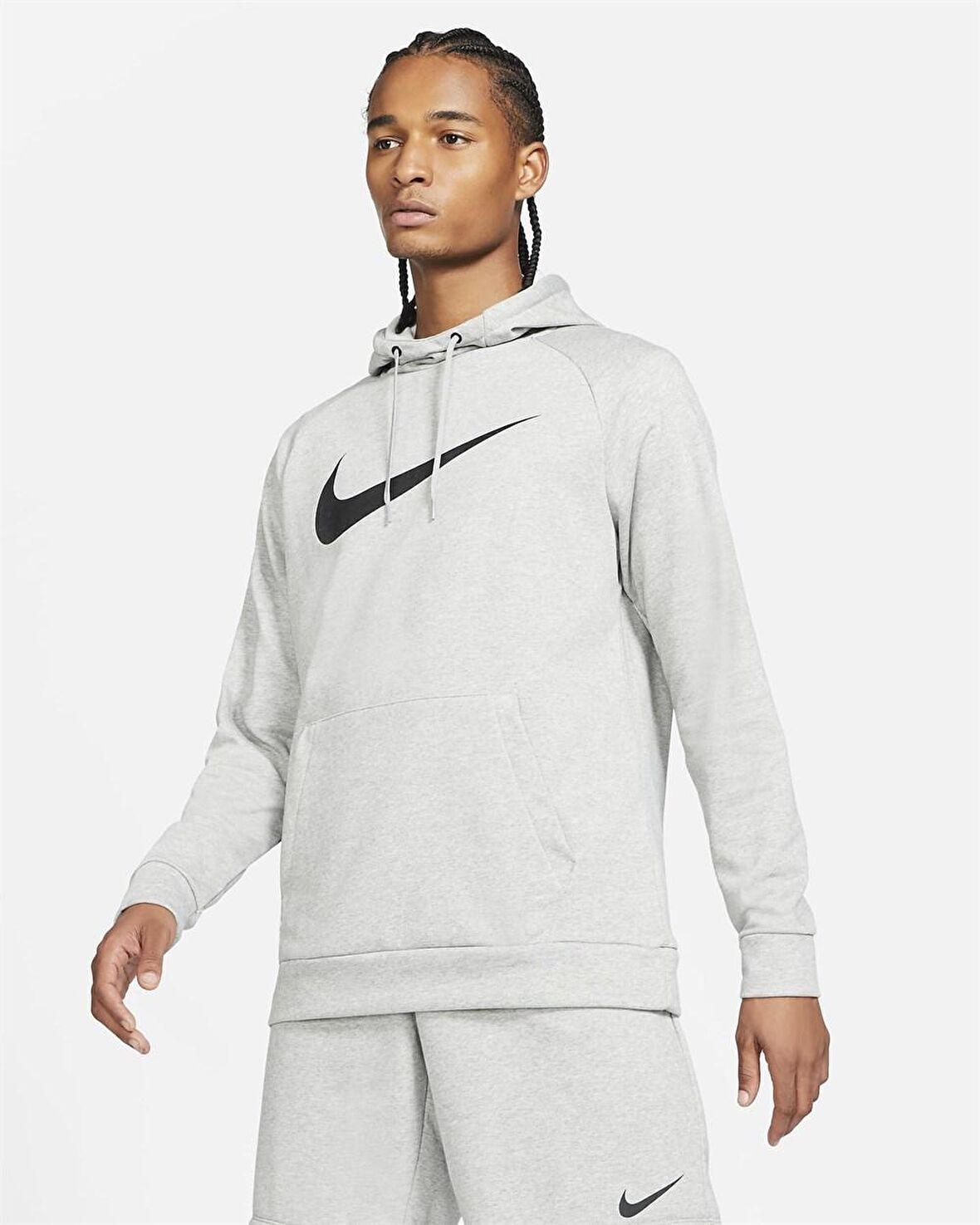 Nike M Nk Df Hdıe Po Swsh Erkek Gri Sweatshirt - C