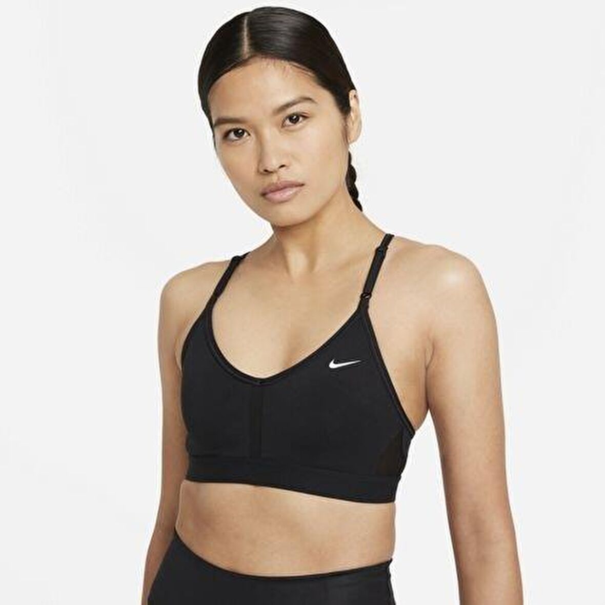 Nike W Nk Df Indy V-Neck Bra Kadın Siyah Sporcu Sü