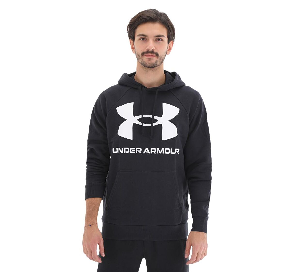 A1357093-001-001 Under Armour Ua Rival Fleece Big Logo Hd Erkek Sweatshirt Siyah