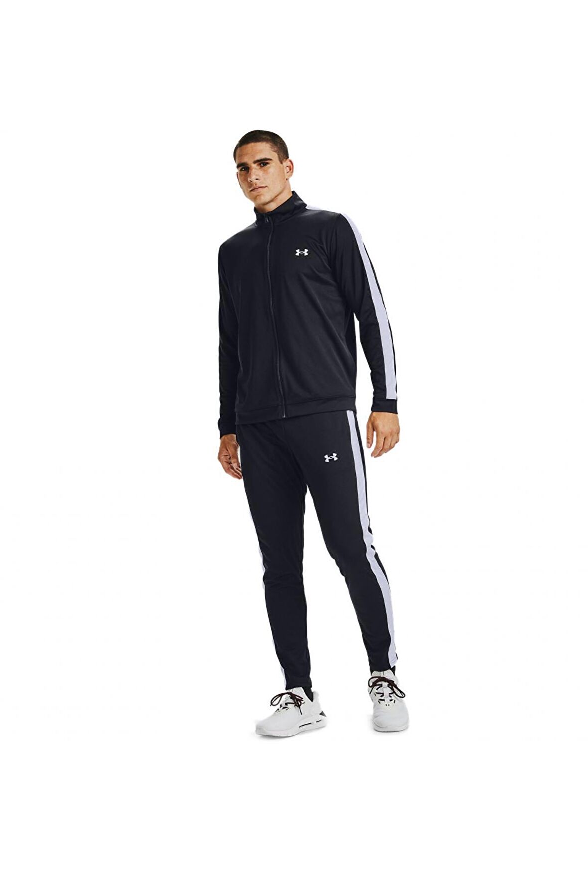 Under Armour 1357139 Knit Track Suit Siyah Erkek Eşofman Takımı