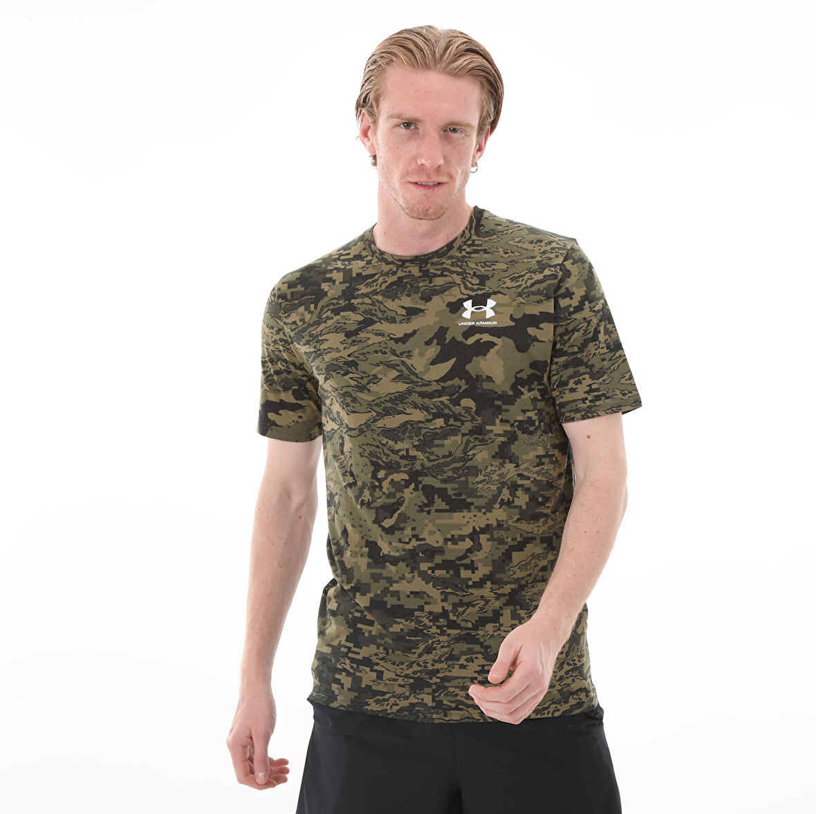 A1357727-001-001 Under Armour Ua Abc Camo Ss Erkek T-Shirt Kahve