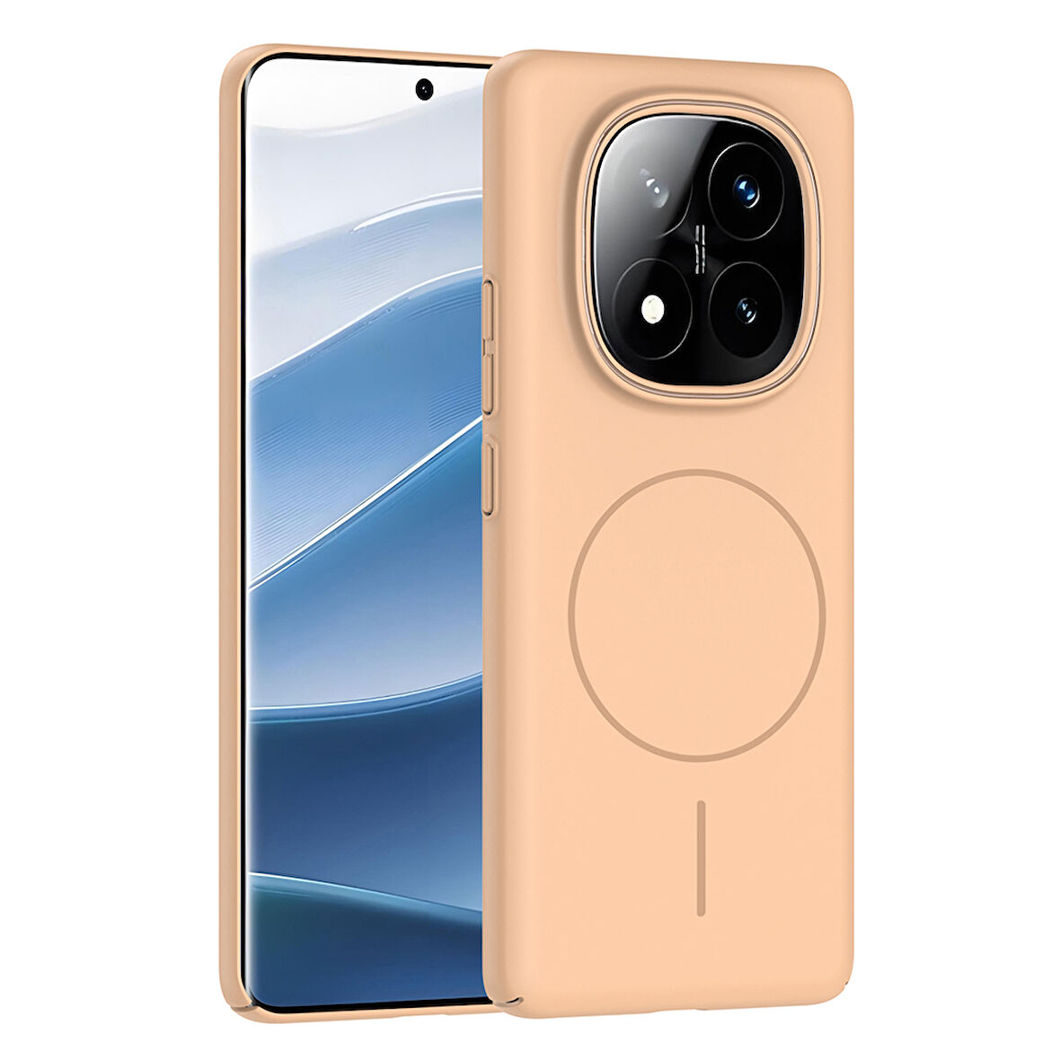 Gpack Xiaomi Redmi Note 14 Pro 4G uyumlu Kılıf M-Safe Şarj Özellikli Ruby Kapak