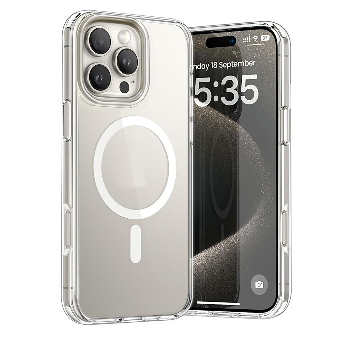 Gpack iPhone 16 Pro Max uyumlu Kılıf M-Safe Kablosuz Şarj Özellikli MPL Sert Mika