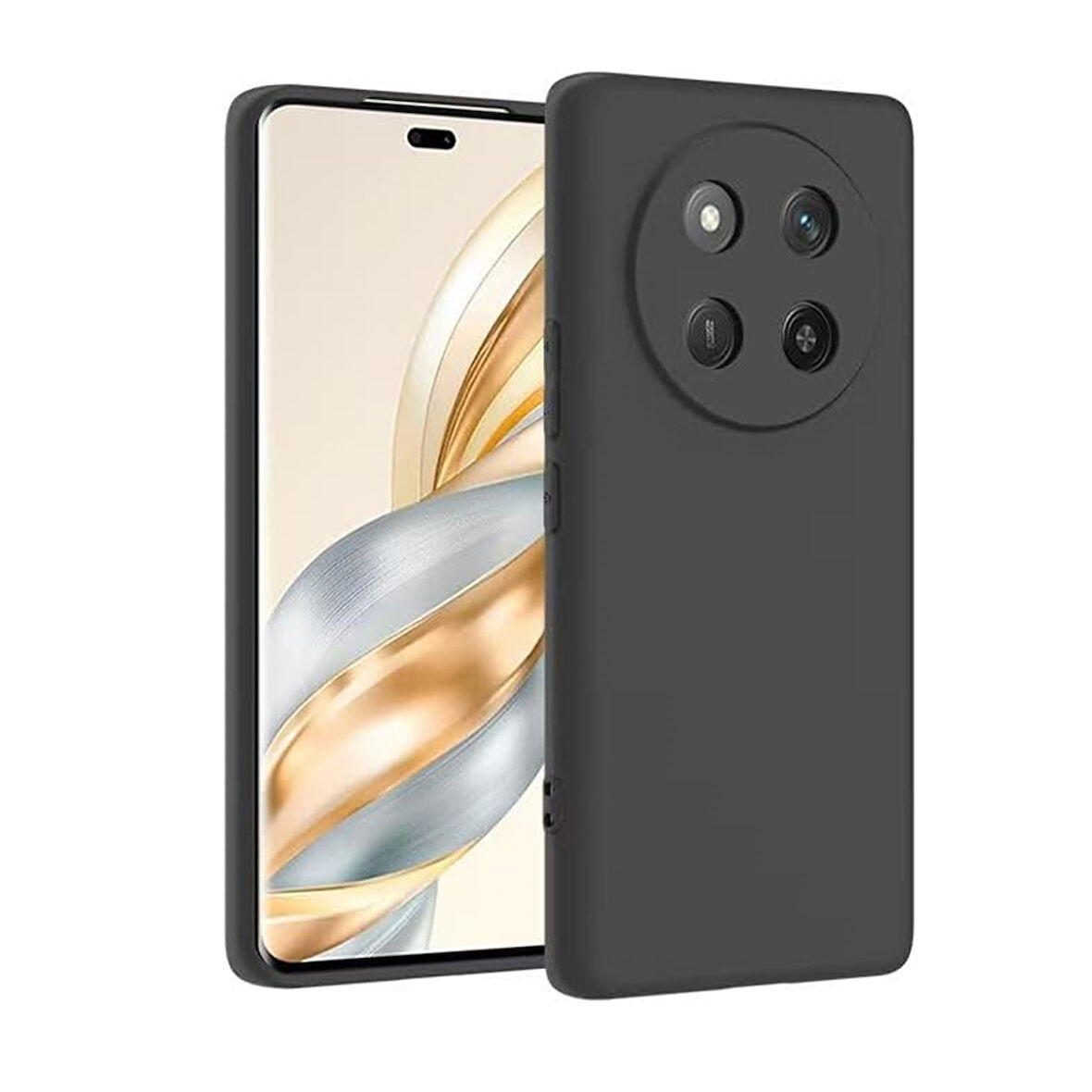 Gpack Honor Magic 7 Lite uyumlu Kılıf Biye Kamera Korumalı Mat Silikon