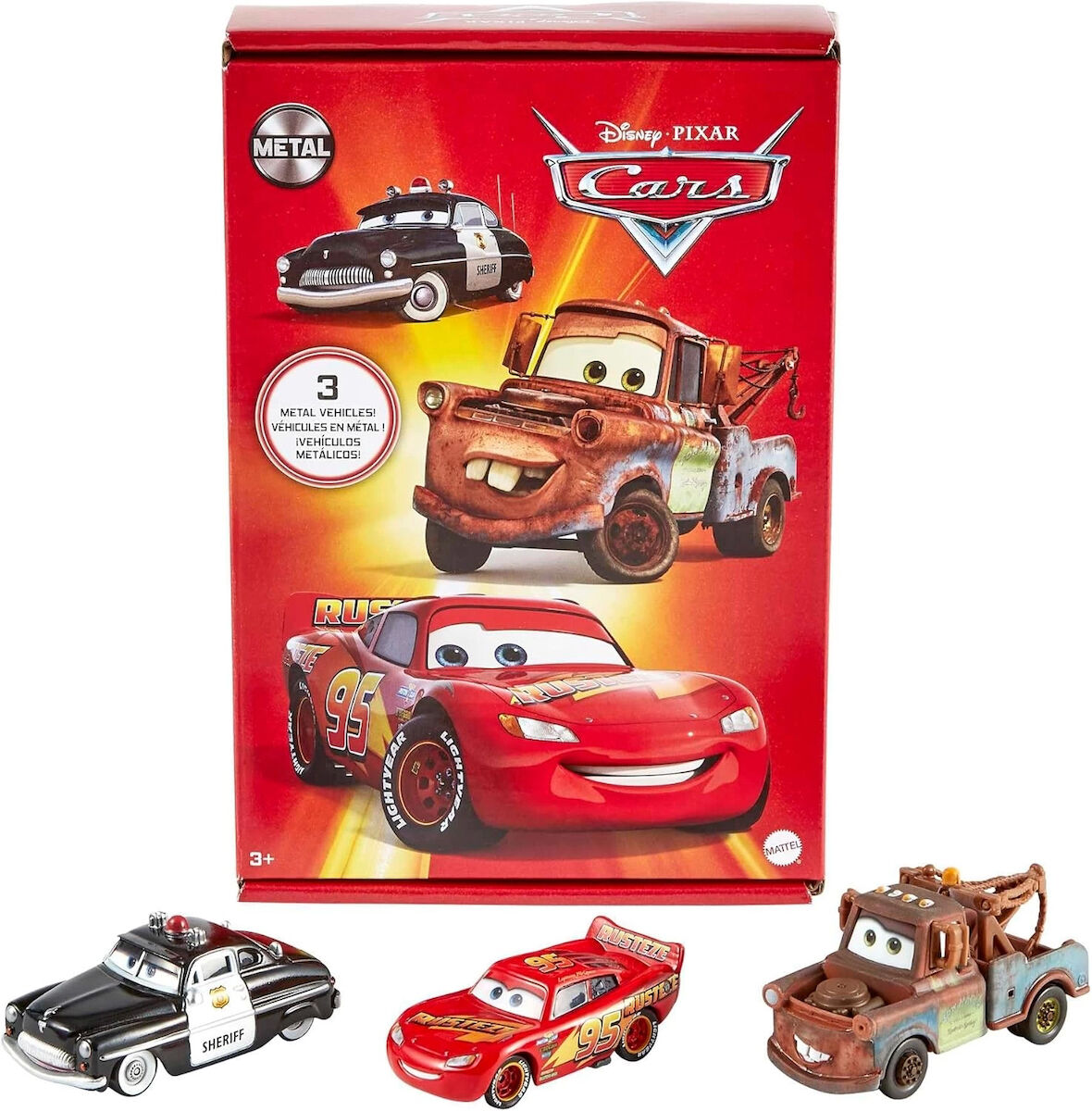 Mattel Disney Pixar Cars Metal 3 lü Set HBW14
