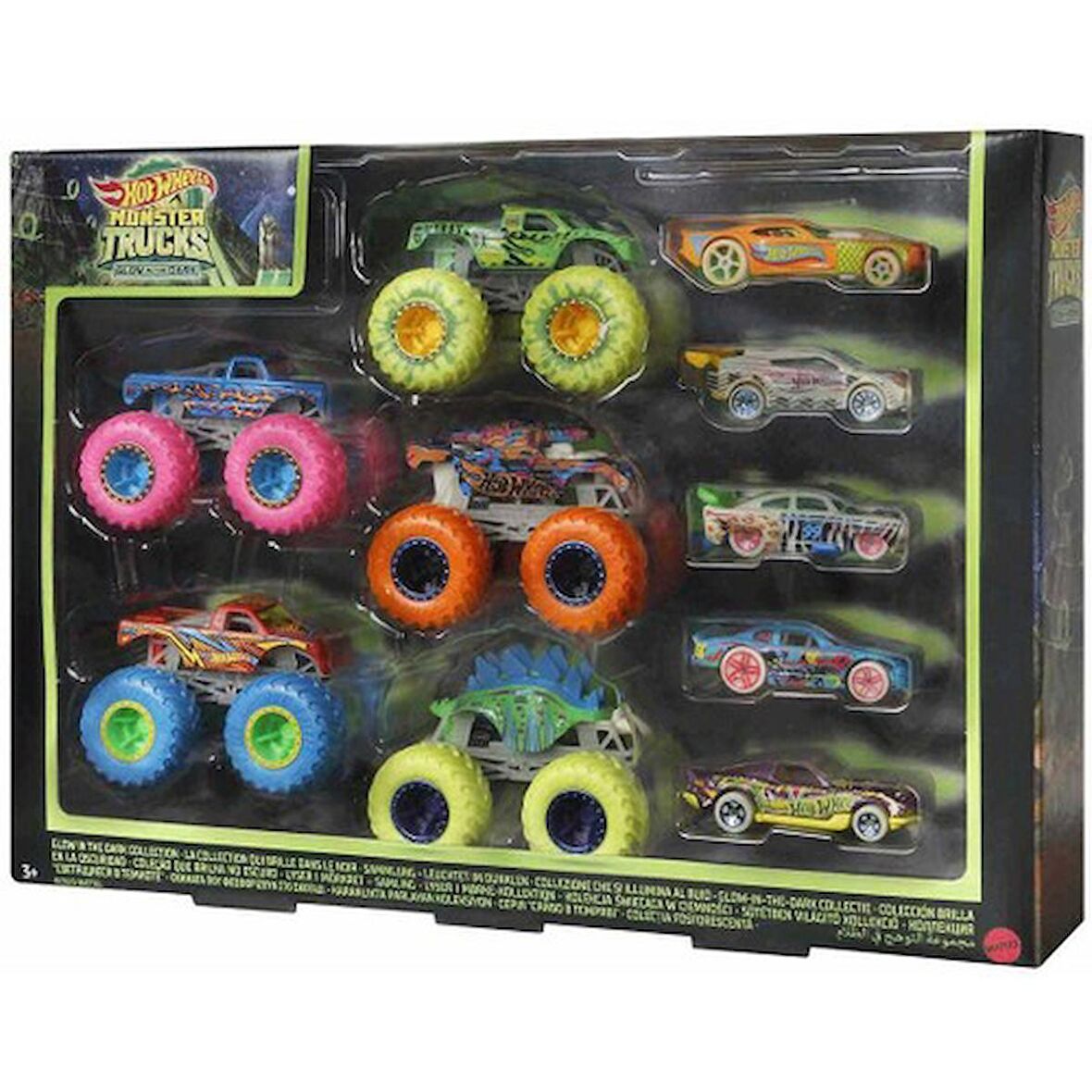 Hot Wheels Monster Trucks Karanlıkta Parlayan Araçlar HCB57 Lisanslı Ürün