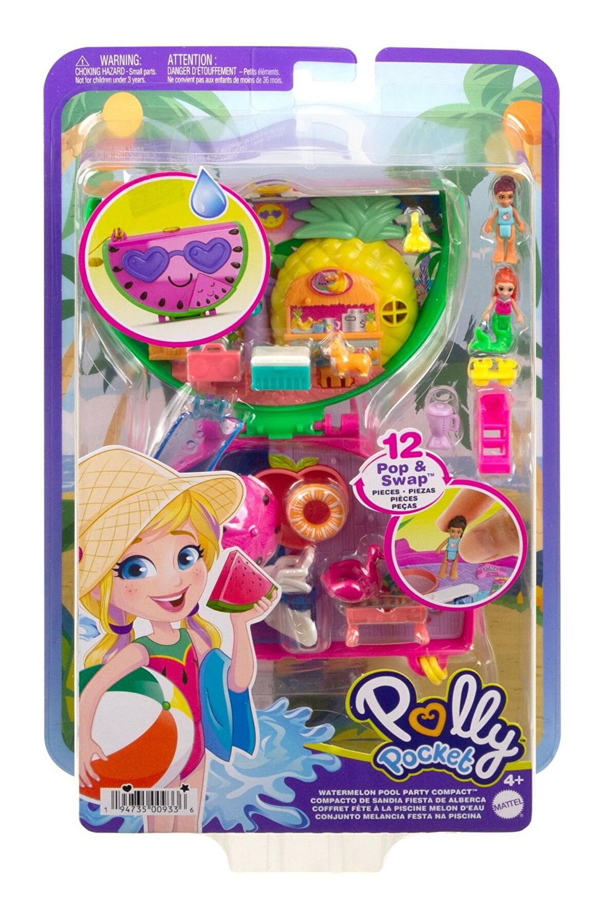 Polly Pocket Karpuz Havuz Partisi FRY35-HCG19