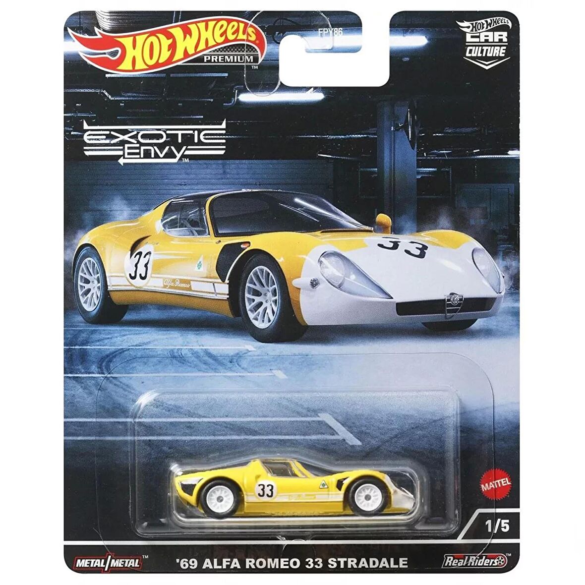 Hot Wheels Premium 69 Alfa Romeo 33 Stradale FPY86 HCJ91