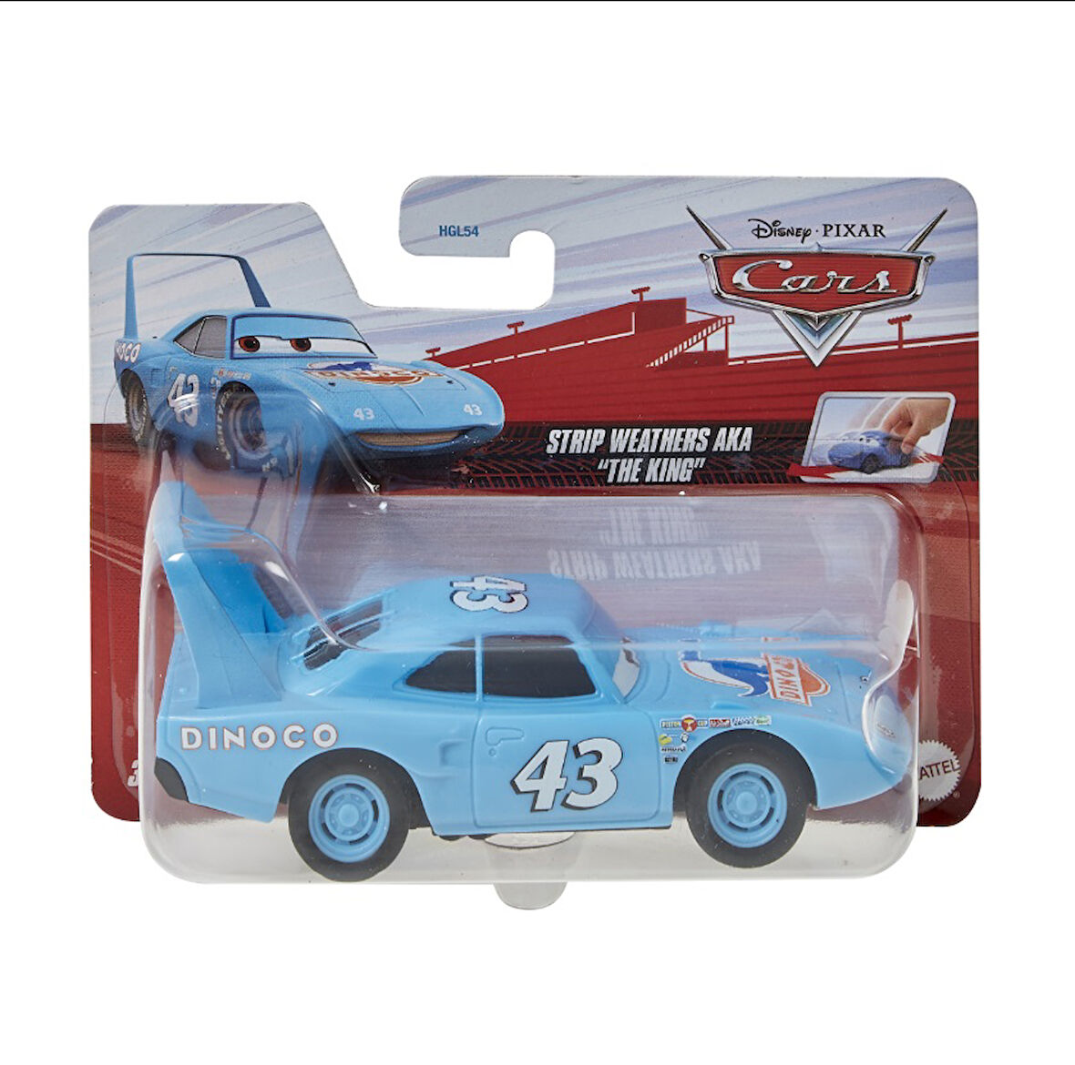 Mattel Cars Çek-Bırak Araba KİNG HGL51-HGL54