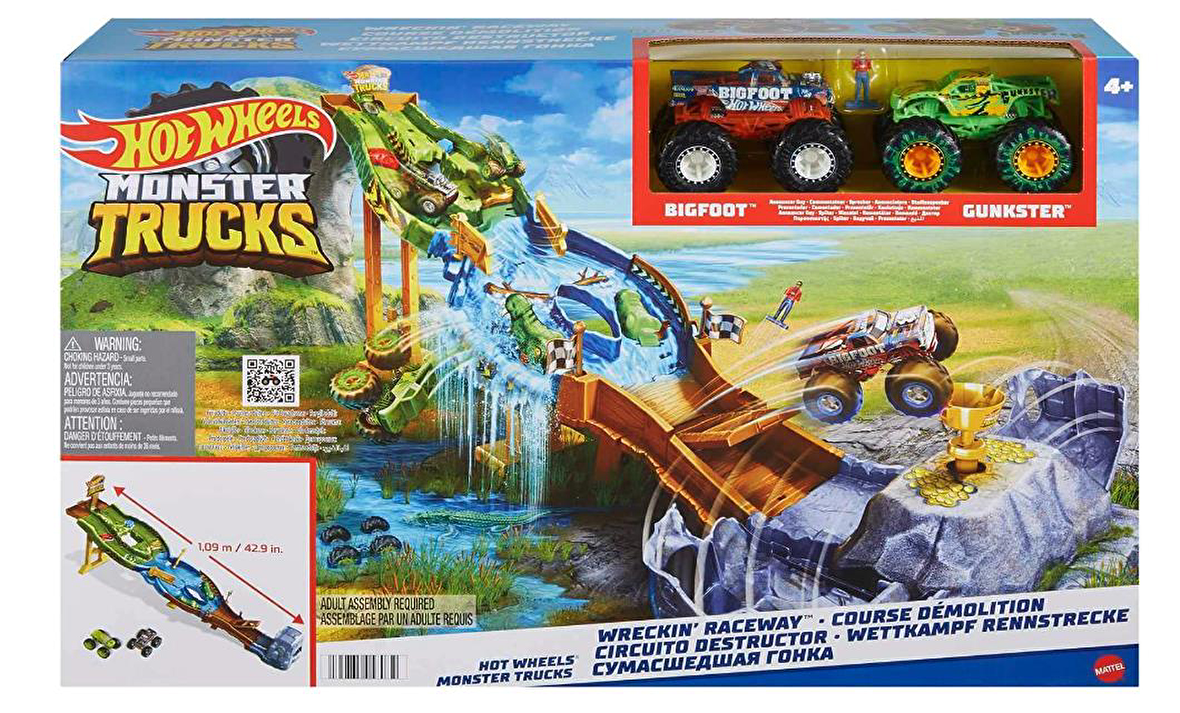 HGV12 Monster Trucks Heyecanlı Yarışlar Oyun Seti - Hot Wheels