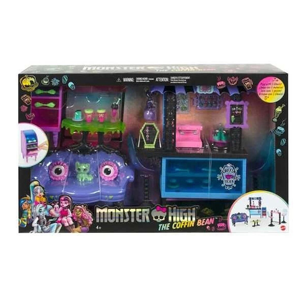 Monster High Coffin Bean Restoran Oyun Seti HHK65