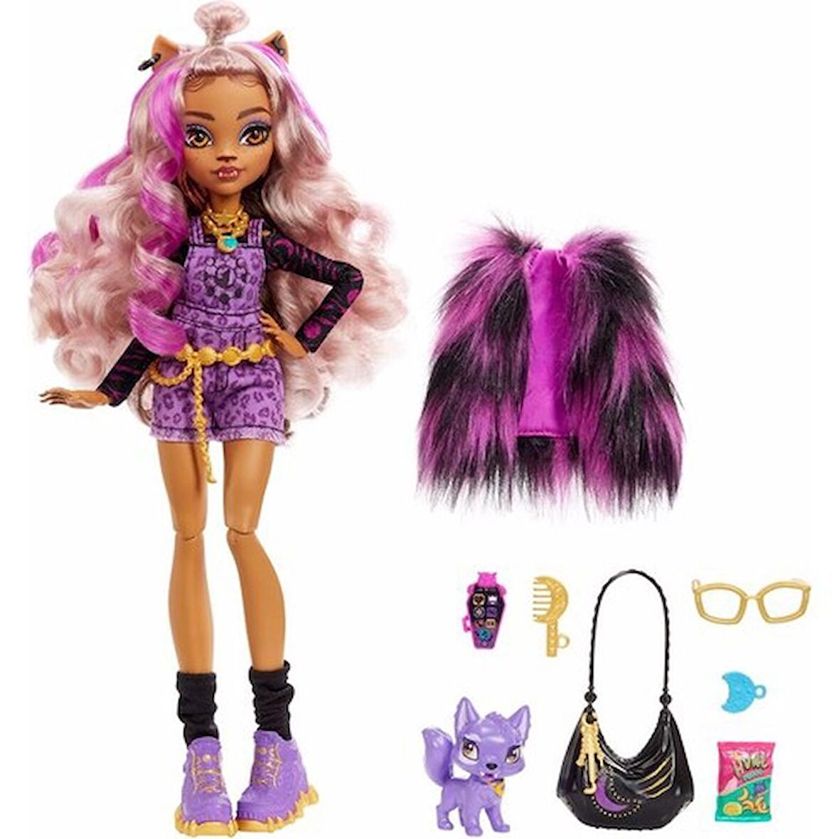 Monster High Ana Karakter Bebek Clawdeen Wolf HPD53 HHK52 Lisanslı Ürün