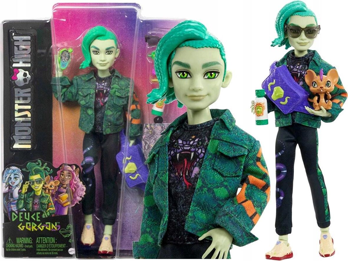 Monster High Ana Karakter Bebebekler-Deuce HHK56