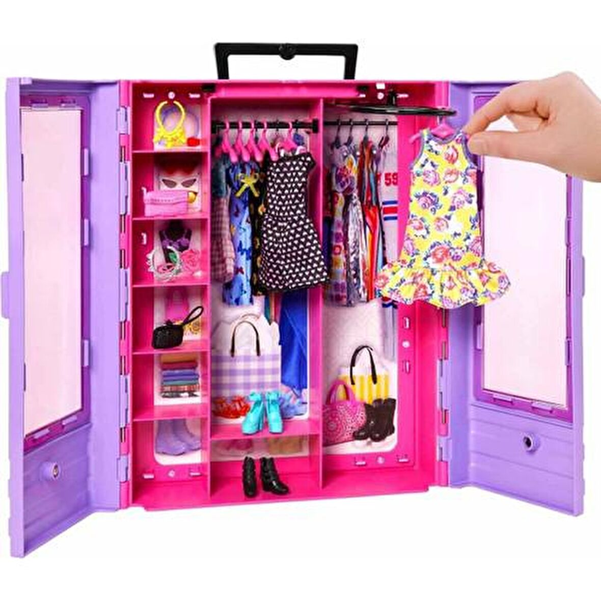 Barbie'nin Gardrobu Mor HJL65 Lisanslı Ürün