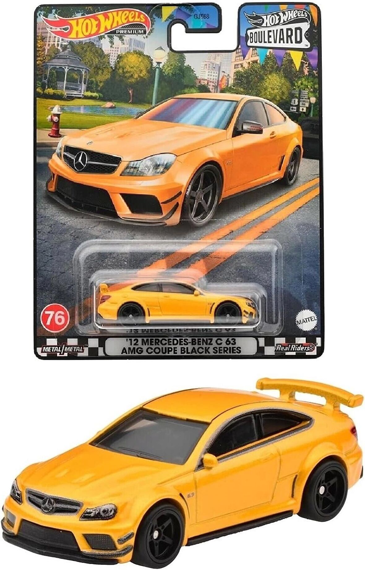 HOT WHEELS Premium Car Culture Mercedes-benz '12 C63 Amg Coupe Black Series GJT68 - HKF23