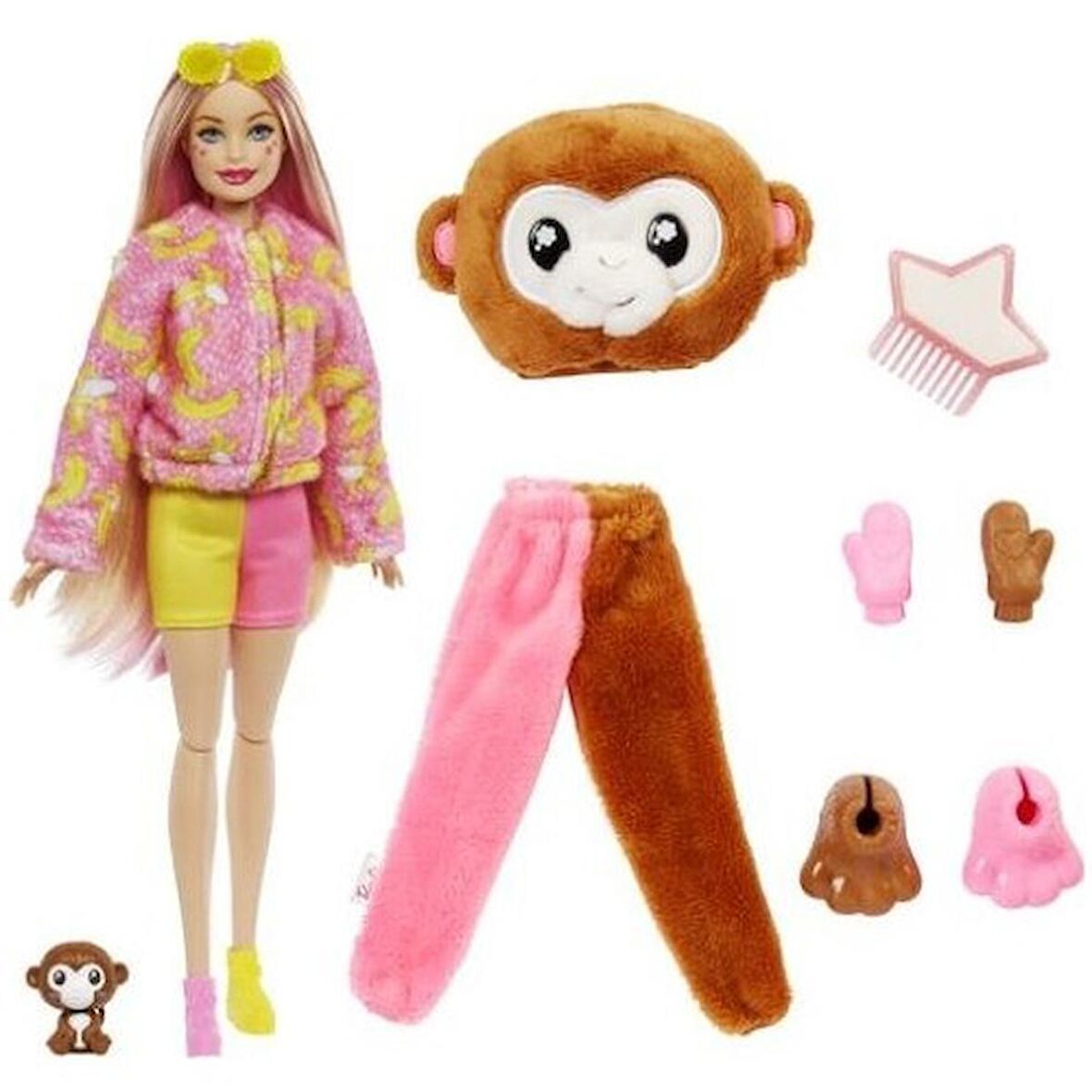 Barbie Cutie Reveal Bebek Maymun HKP97 HKR01 Lisanslı Ürün